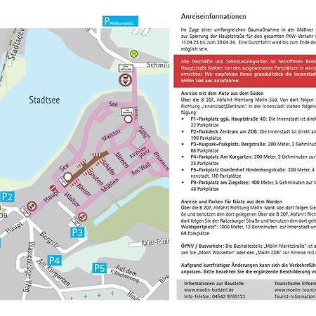 Zentral Gelegenes Ferienzimmer Moellner Seestrasse Exteriér fotografie
